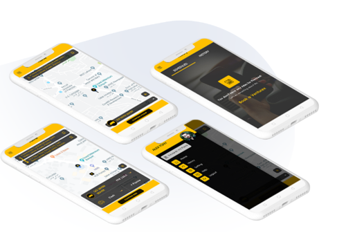 Venturex Apps Projekt - Mobile App für ein Taxiunternehmen, London