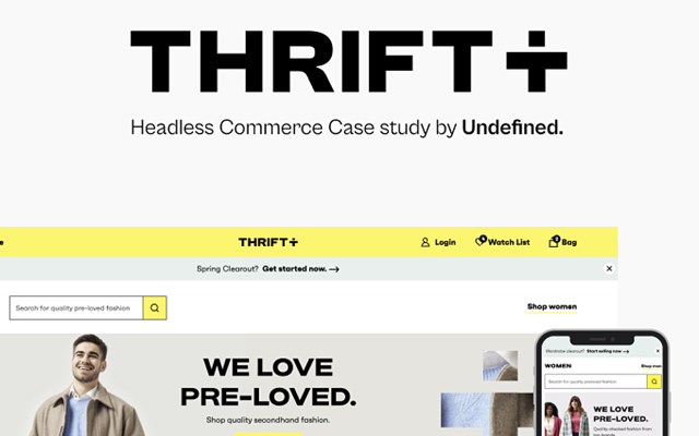 This is Undefined Projekt - Kopfloser Shopify-Shop