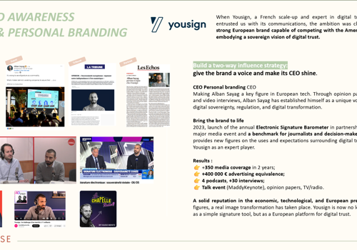 PR und Personal Branding für Yousign