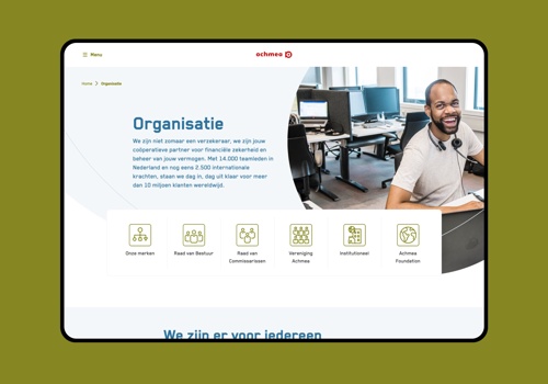 No Heroes Projekt - Unternehmenswebsite Achmea