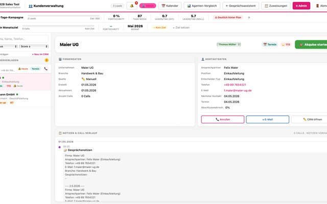 Ventas Webdesign CLG Projekt - KI-gestalteter Sales-Funnel, B2B-Vertriebsautomatisierung