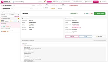 Ventas Webdesign CLG Projekt - KI-gestalteter Sales-Funnel, B2B-Vertriebsautomatisierung