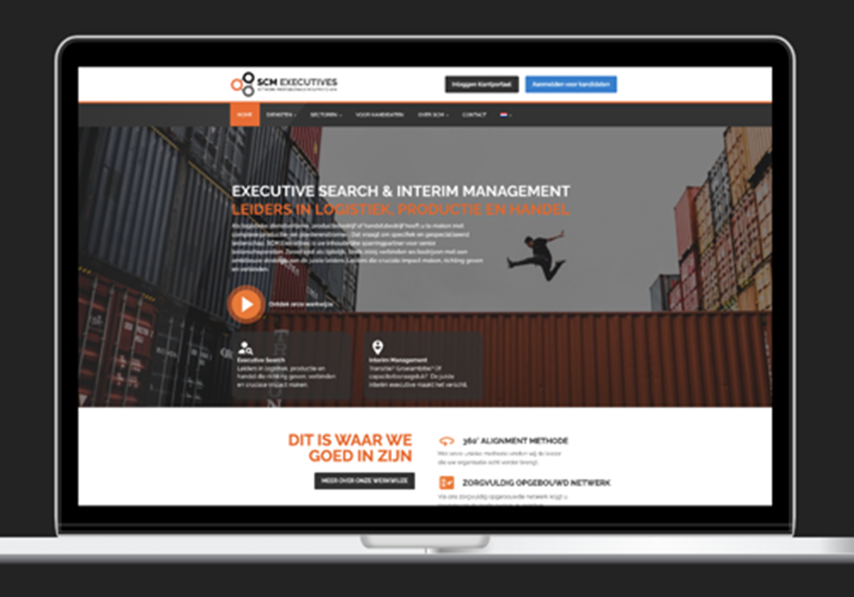 SCM Executives - Website & individuelles Klantportaal - 