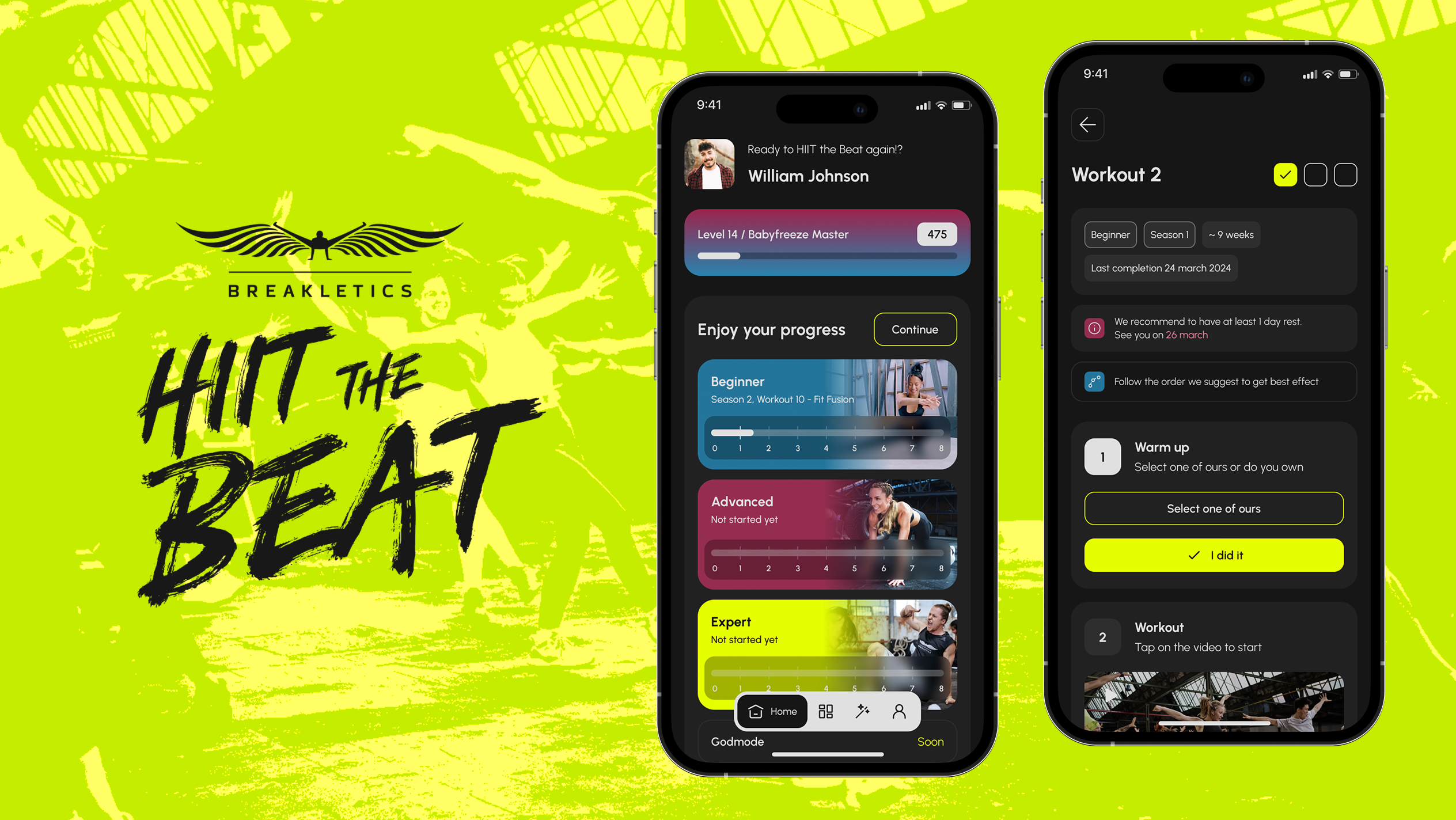 Xmethod Projekt - HIIT the Beat, Fitness-Workout-App