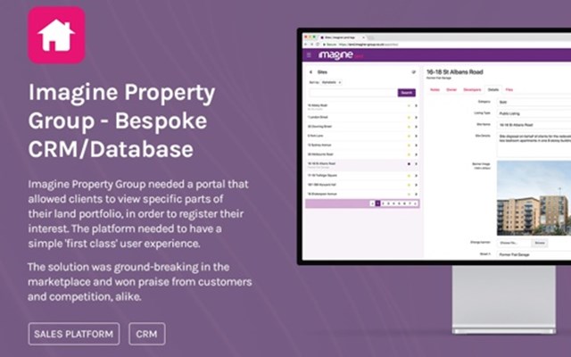 Appdrawn Software Development Projekt - Imagine Property Group, Individuelle CRM-/Datenbanklösung