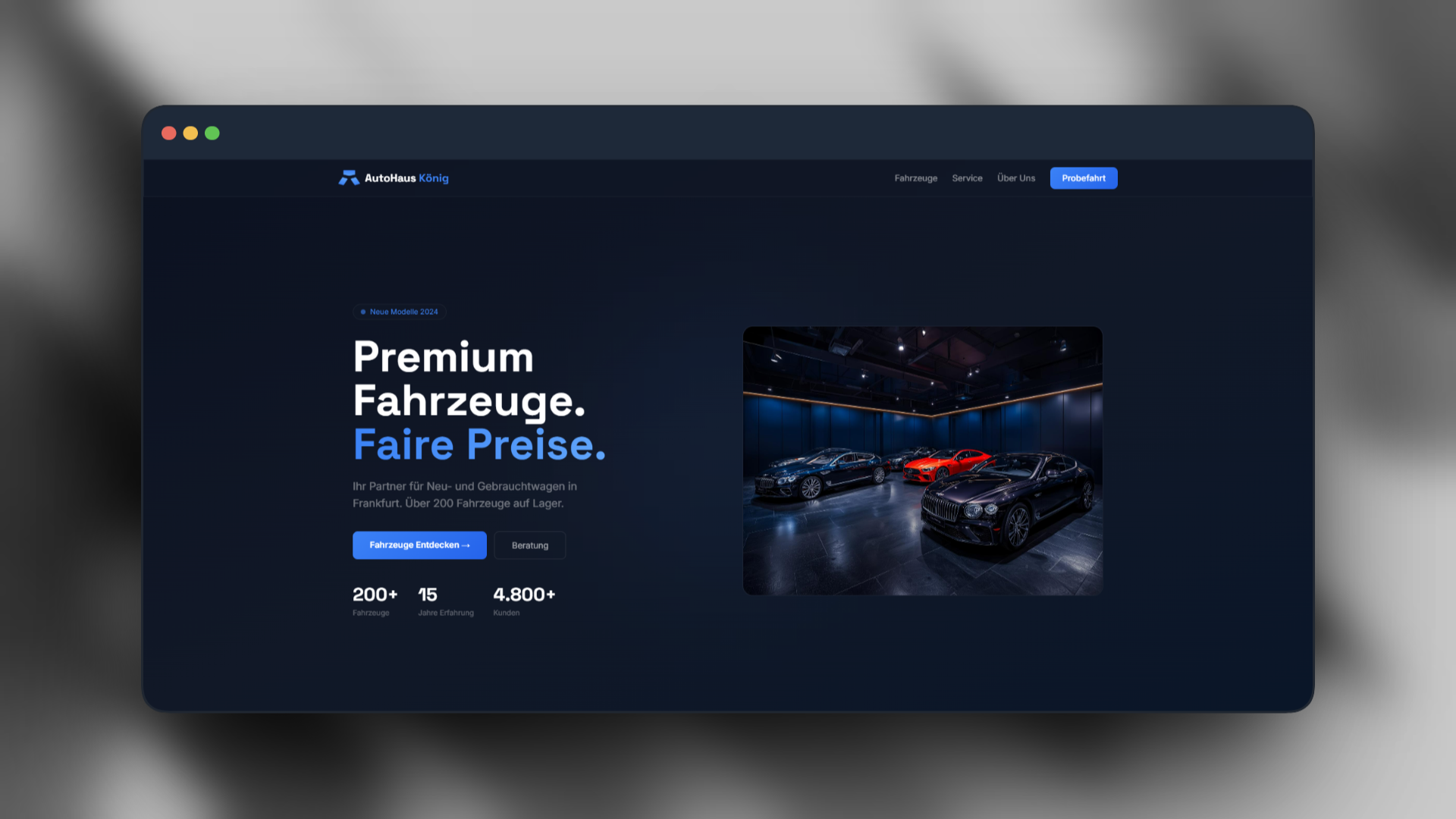Genizi Projekt - Autohaus website
