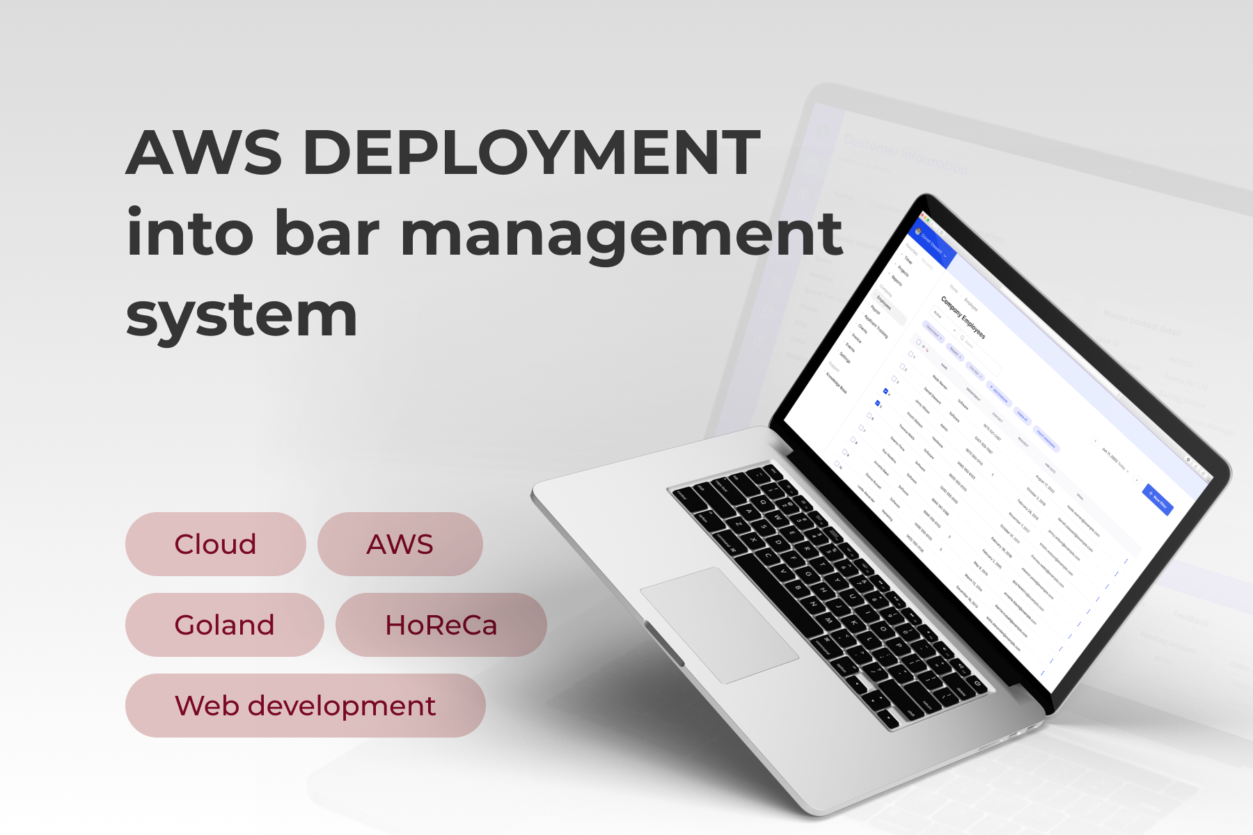 Innowise Projekt - AWS-Einsatz im Bar-Management-System