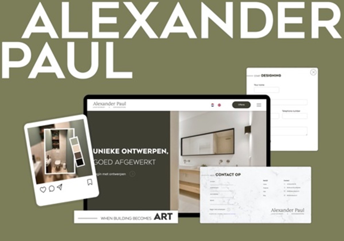 Webdesign & -entwicklung für Alexander Paul (NL) - Alexander Paul