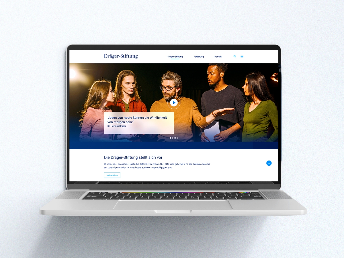 iseo Digitalagentur Projekt - Neugestaltung der Website für die Dräger Stiftung