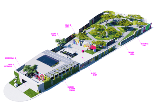 Mural Art Park, Raumgestaltung & Branding