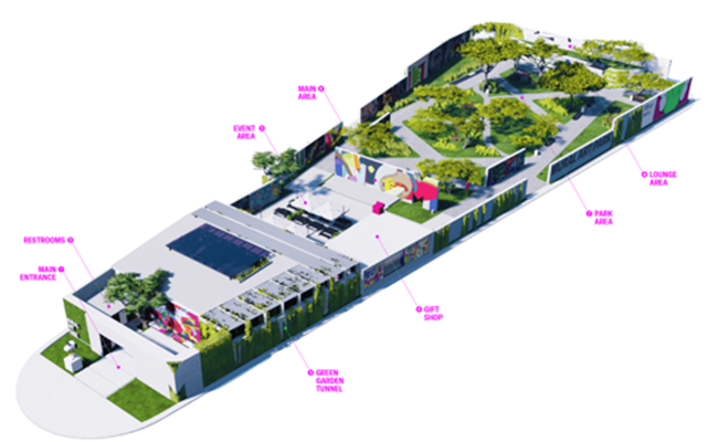 Brandon Archibald Projekt - Mural Art Park, Raumgestaltung & Branding