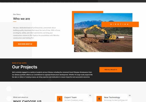 Creative Web Ethiopia Projekt - Website-Entwicklung und Logodesign für Nikotika