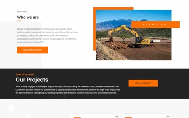 Creative Web Ethiopia Projekt - Website-Entwicklung und Logodesign für Nikotika