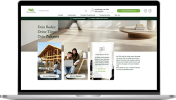 Kommdirekt GmbH Projekt - TWG, Interaktive Website für Ausstellung & Bemusterung