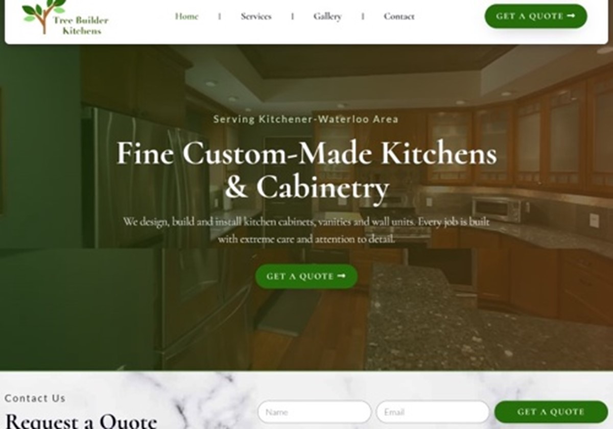 Tree Builder Kitchens – Markenbildung & Webdesign - Tree Builder Kitchens
