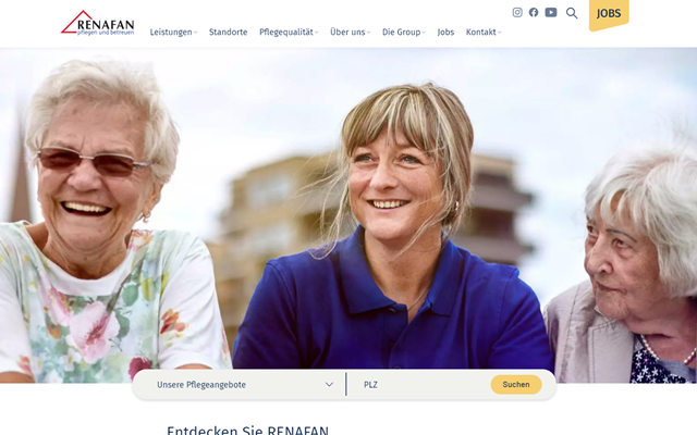 V4 Visioins GmbH - Search Marketing für Visionäre Projekt - Website Relaunch für Gesundheitsdienstleister