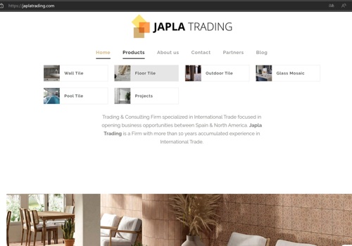 Xatcom - Agencia digital Valencia Projekt - Corporate Webdesign für JAPLA TRADING