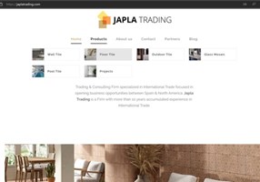 Xatcom - Agencia digital Valencia Projekt - Corporate Webdesign für JAPLA TRADING