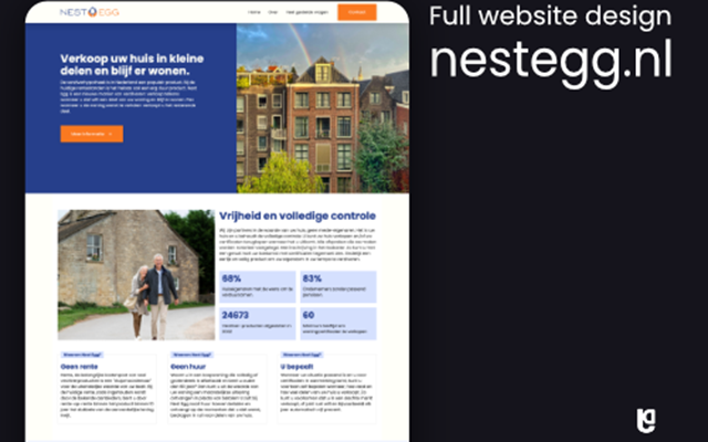 Jacobs Development B.V. Projekt - Komplettes Website-Design Nestegg