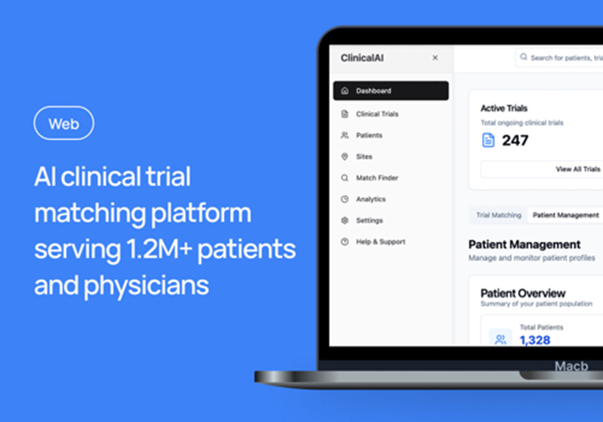 Maßgeschneiderte KI-Plattform zur Vermittlung klinischer Studien - Clinical trial matching platform