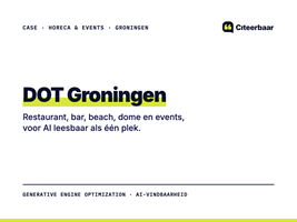 Citeerbaar Projekt - Horeca en events leesbaar als één plek voor AI
