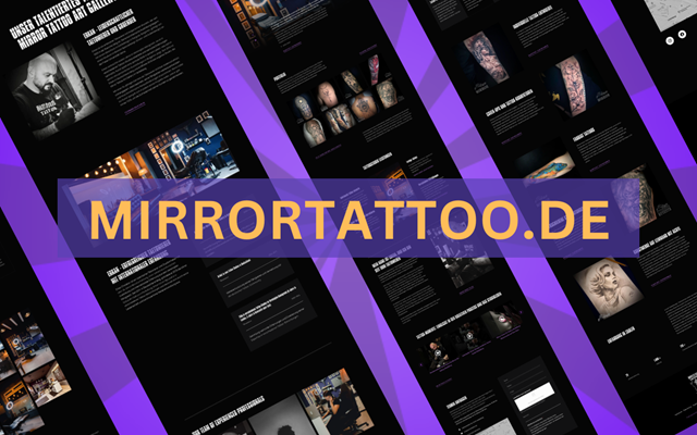 Webdesign VALNOVO Projekt - Website für Tattoostudio
