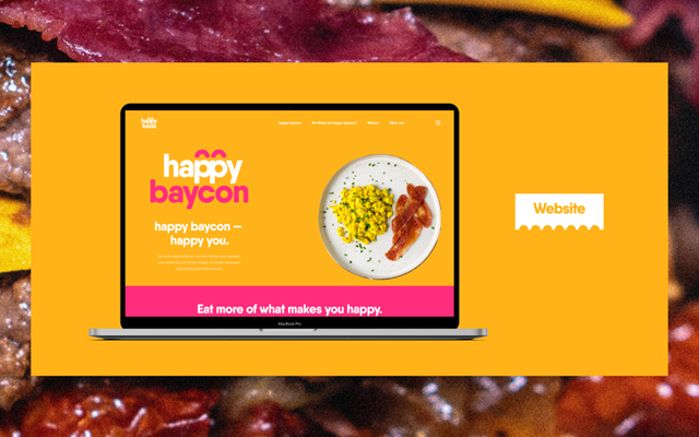 Digital Masters GmbH Projekt - Markenidentität und One Pager für happy foodz