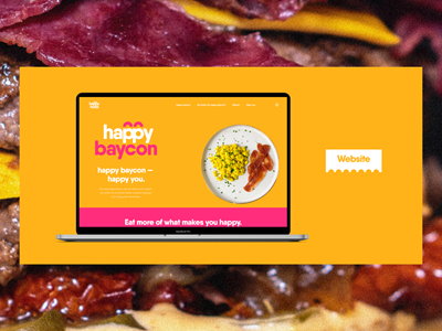 Markenidentität und One Pager für happy foodz