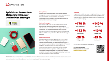 Smarketer GmbH | Google Ads Agentur Projekt - ConversionSteigerung mit neuer Demand Gen Strategie