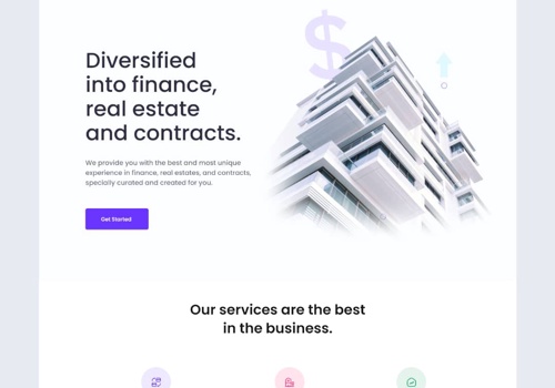 Yustack Projekt - Website für Finanzen/Immobilien