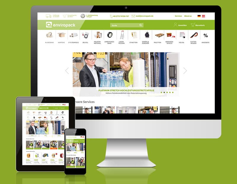 Splendid Internet GmbH Projekt - B2B Fallstudie: Enviropack Onlineshop mit Magento 2