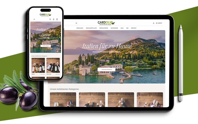 AGENTUR BRANDMARKER GMBH Projekt - Onlineshop Relaunch, authentisch italienischer Genuss mit voller Performance
