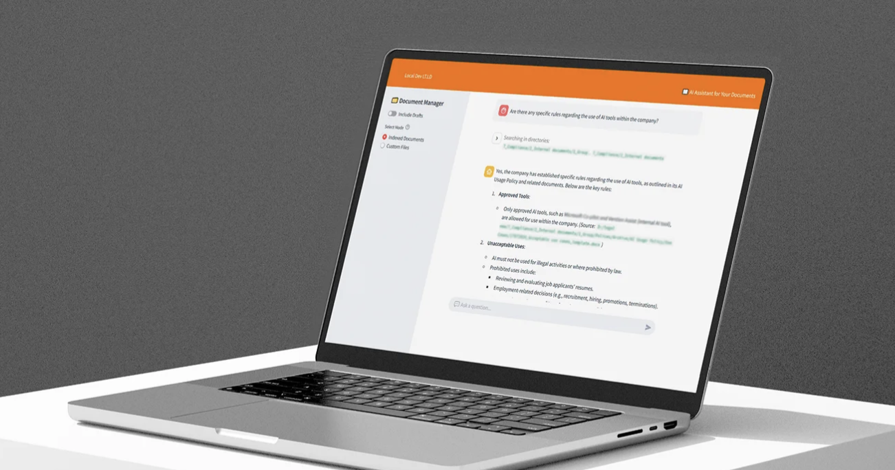 Vention Projekt - Legal RAG: RAG-Plattform für die Rechtsabteilung