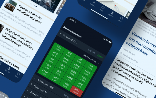 Endare Projekt - De Tijd/L'Echo mobile Zeitungs-App