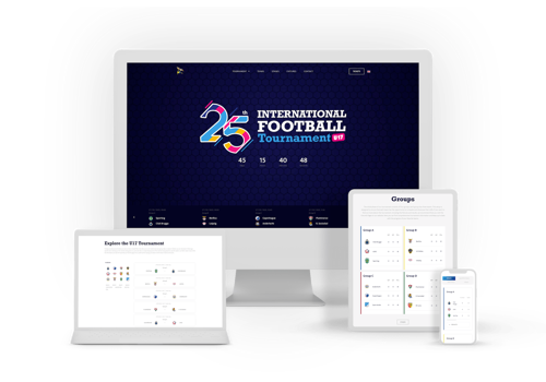 Glush Projekt - Überarbeitung der Website für ein Fußballturnier