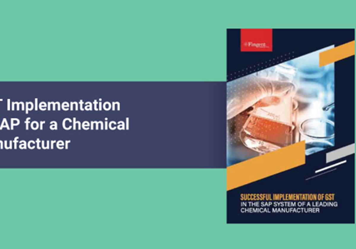 Einführung der GST in SAP für einen Chemiehersteller - 