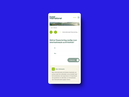 Übersichtliche, barrierefreie Website für Invest International