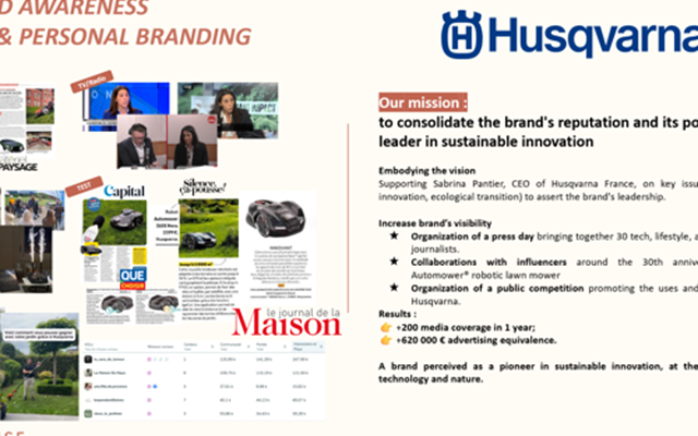 Hello SunRise Projekt - PR und Kommunikation für Husqvarna France