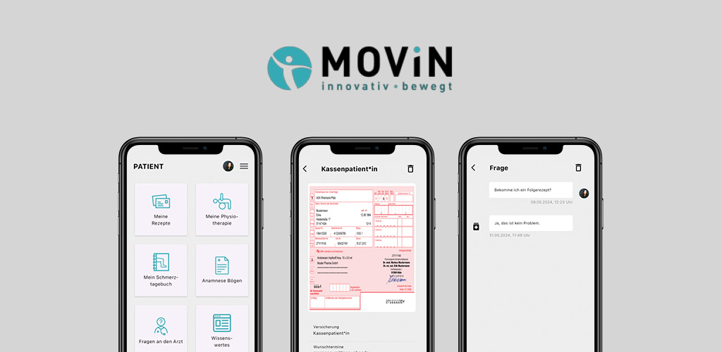 Hybric Codeworks GmbH Projekt - Smarte App für Physiotherapiepraxis MOVIN