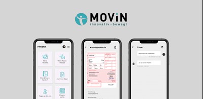 Smarte App für Physiotherapiepraxis MOVIN