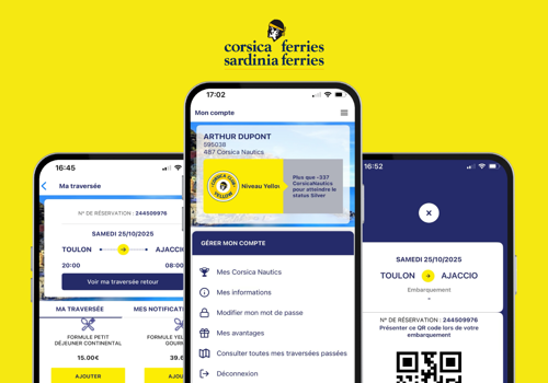 Appstronaute Projekt - Mobile App - Corsica Ferries