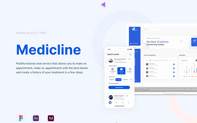 ANODA | Product Design Agency | UI UX Design | Projekt - Medicline - Multifunktionaler Webdienst