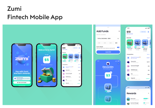 JetRockets Projekt - Zumi, Mobile Fintech-App