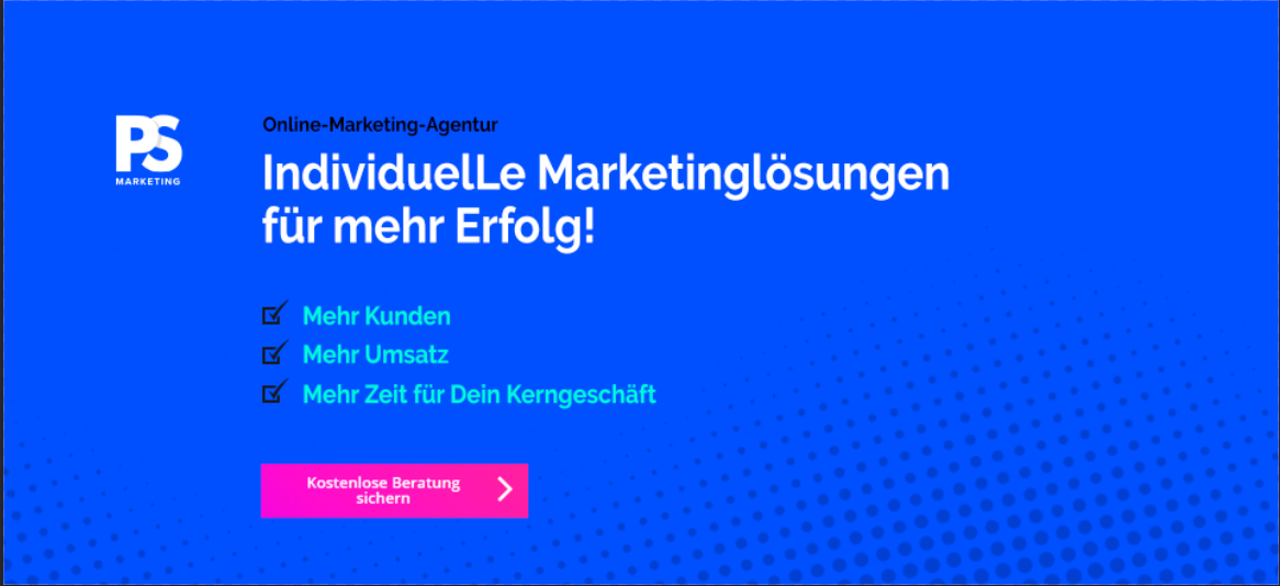 PS Marketing GmbH Headerbild
