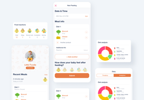 Zoftify Projekt - Little Foodie, Mobile App für Baby-Tracker