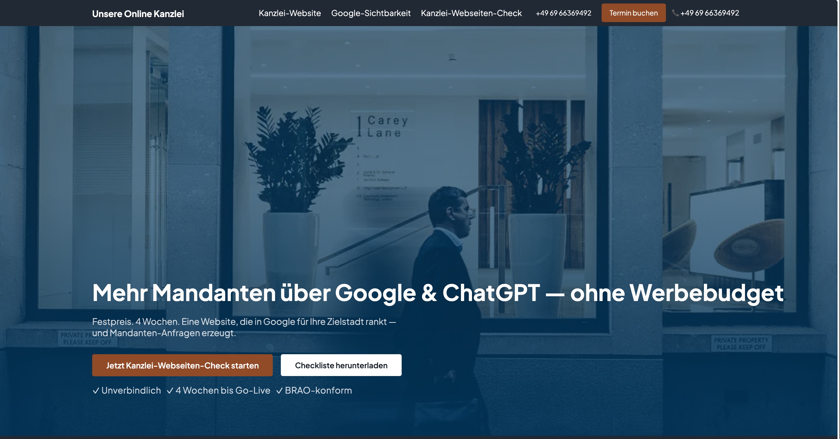 Ventas Webdesign CLG Projekt - Anwaltskanzlei - BRAO-konforme Website + lokale SEO