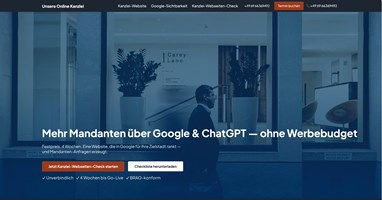Ventas Webdesign CLG Projekt - Anwaltskanzlei - BRAO-konforme Website + lokale SEO