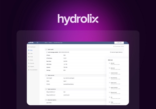OVERCODE Projekt - Hydrolix, elastische Cloud-Datenplattform