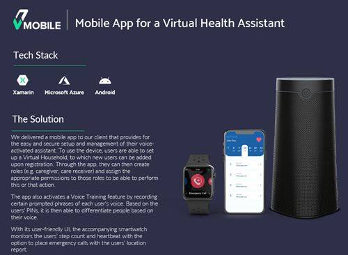 Mobile IoT-App für virtuellen Gesundheitsassistenten