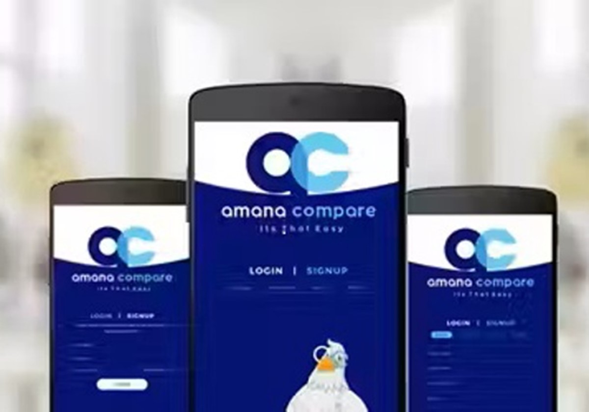 Website und mobile App für Amana Insurance Qatar - Amana Insurance Aggregator
